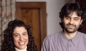 Andrea, with his first wife, Enrica